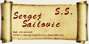 Sergej Sailović vizit kartica
